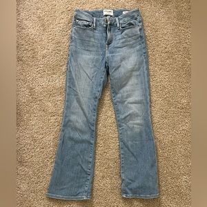 Frame flare jeans, le crop mini boot style